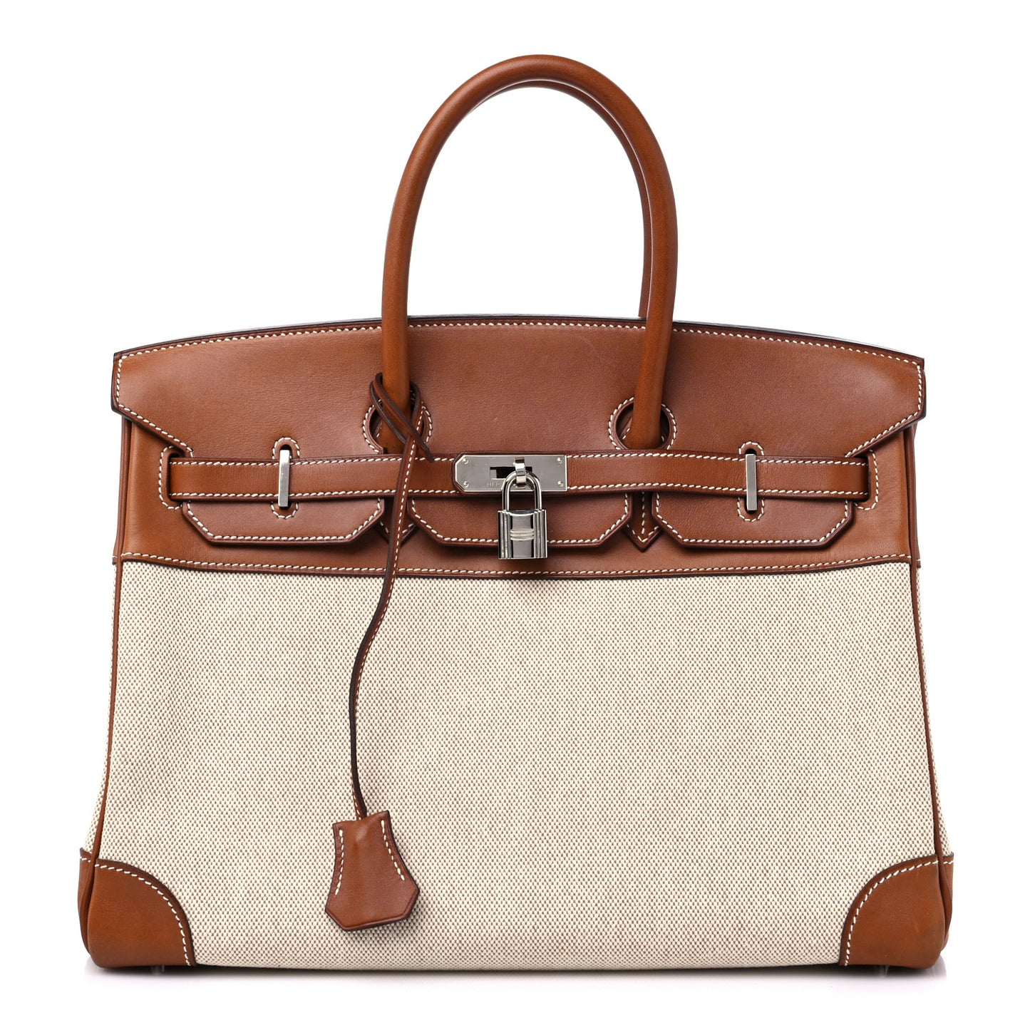 Toile Barenia Birkin 35 Fauve