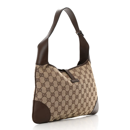 Gucci Monogram Lobster Clasp Jackie O Hobo Brown 3 of 14