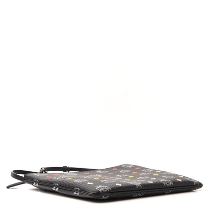MCM Skyoptic Visetos Crossbody Pouch Spectrum Diamond Black 4 of 7
