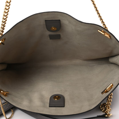 Gucci Snakeskin Large Rajah Chain Tote Dusty Grey 4 of 8