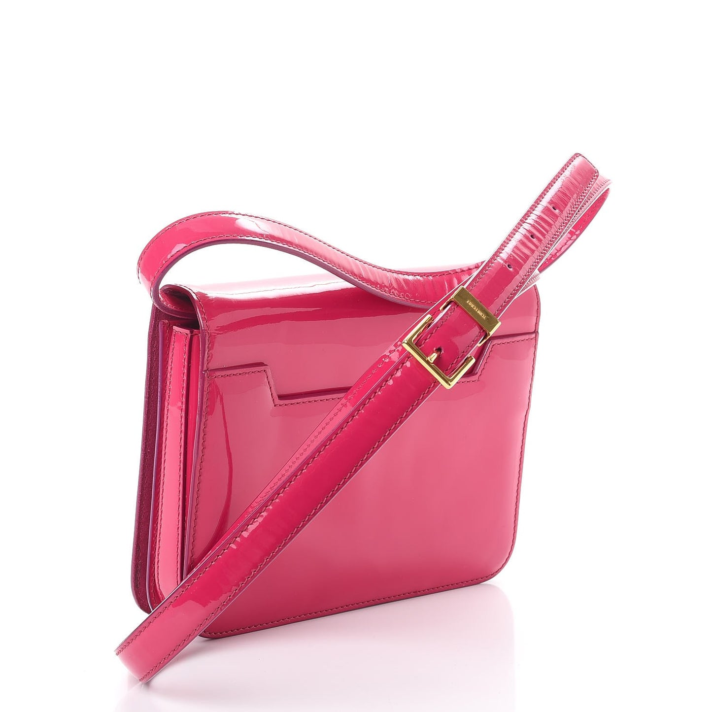 Patent Calfskin Natalia Medium Bag Hot Pink