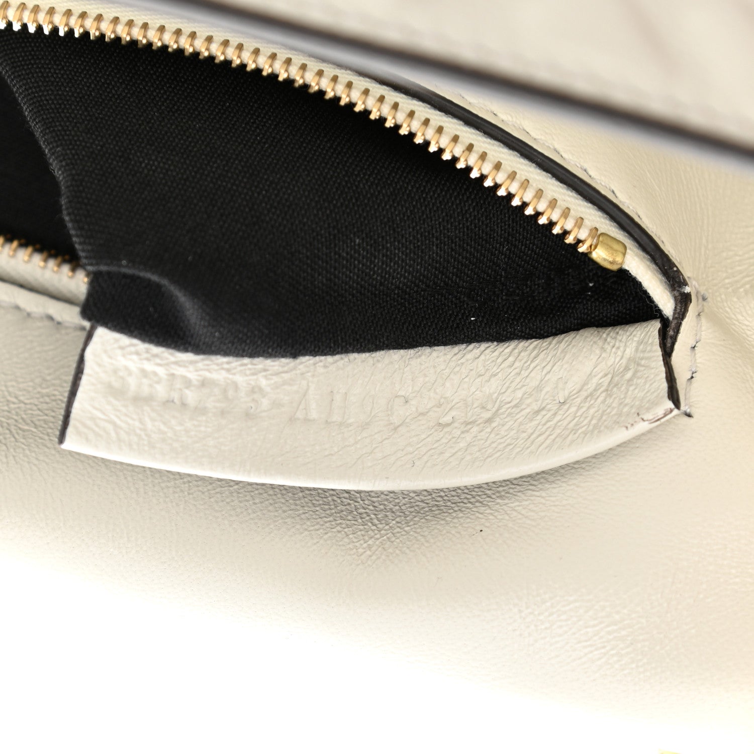 Fendi Nappa Small FF Embossed Midi Chain Baguette White 7 of 10