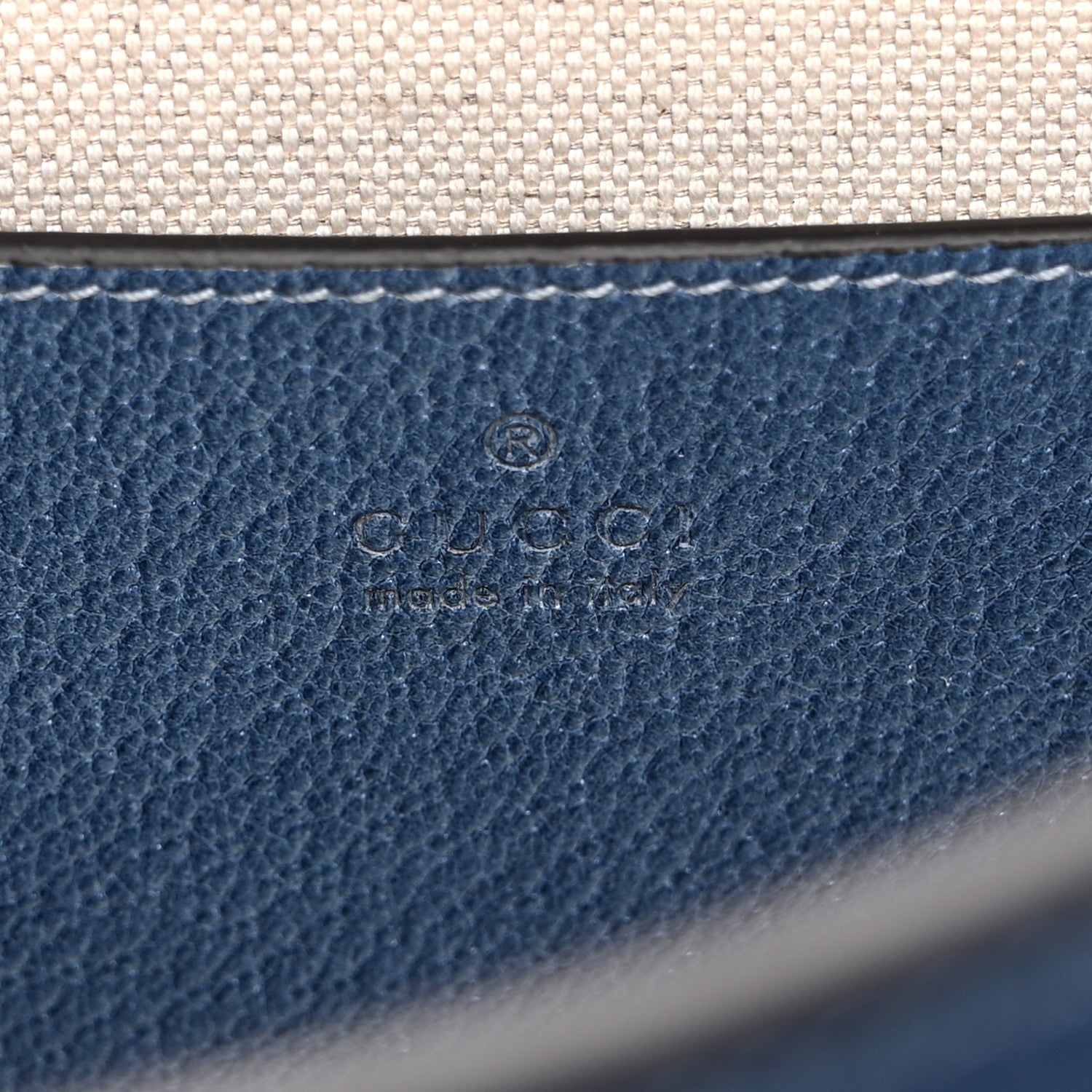 Gucci Textured Dollar Calfskin Web Small Diana Tote Bag Blue Ombre 6 of 11