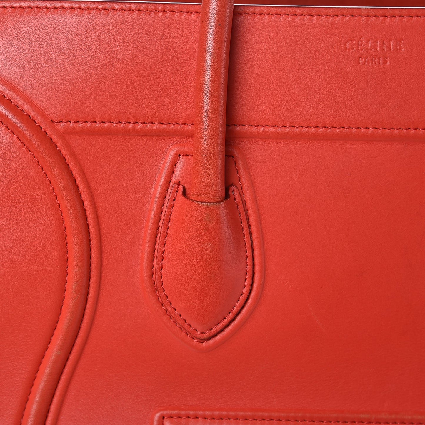 Nappa Calfskin Medium Phantom Luggage Vermillion