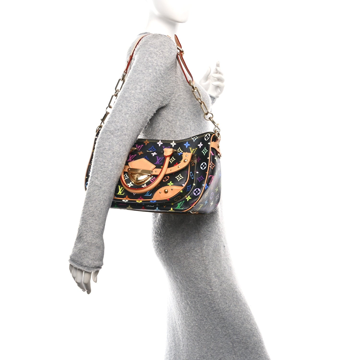 Louis Vuitton Monogram Multicolor Rita Black 2 of 9