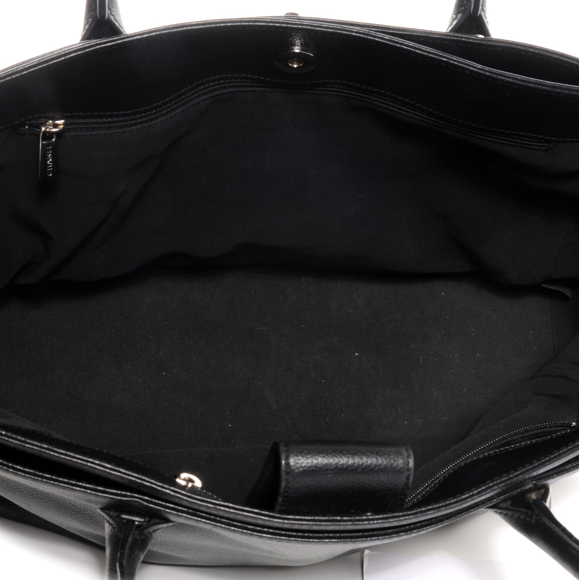 Chanel Calfskin Cerf Shopper Tote Black 14 of 18