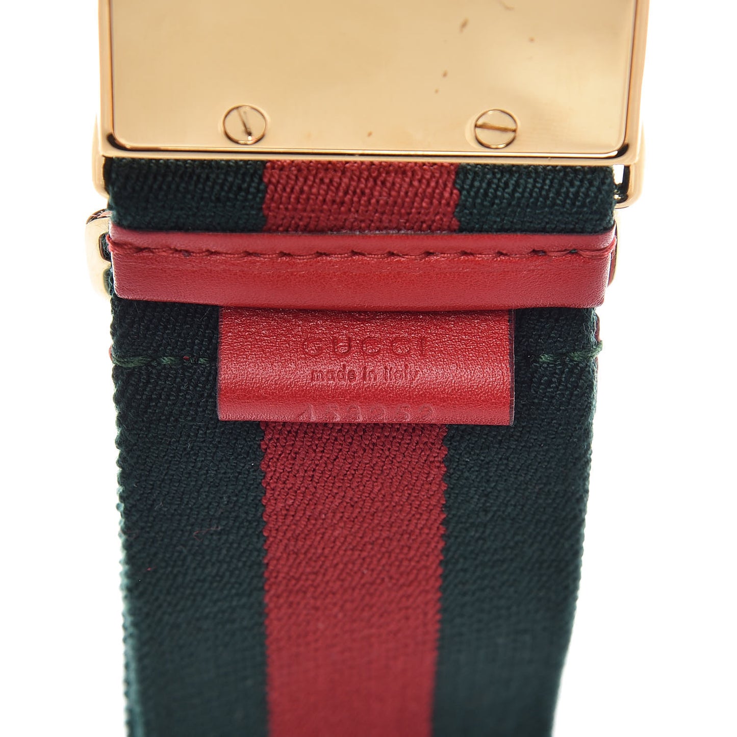 Canvas Web Belt 85 34 Green Red