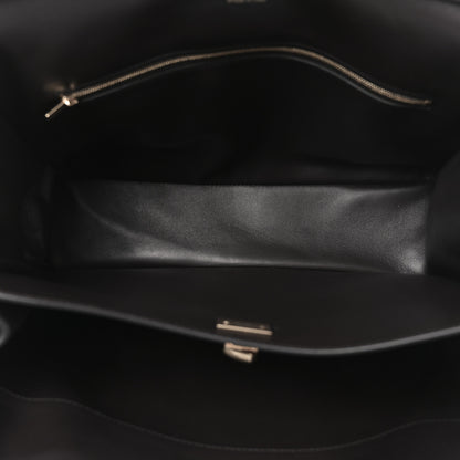 Balenciaga Natural Smooth Calfskin Medium Rodeo Top Handle Handbag Espresso 5 of 9