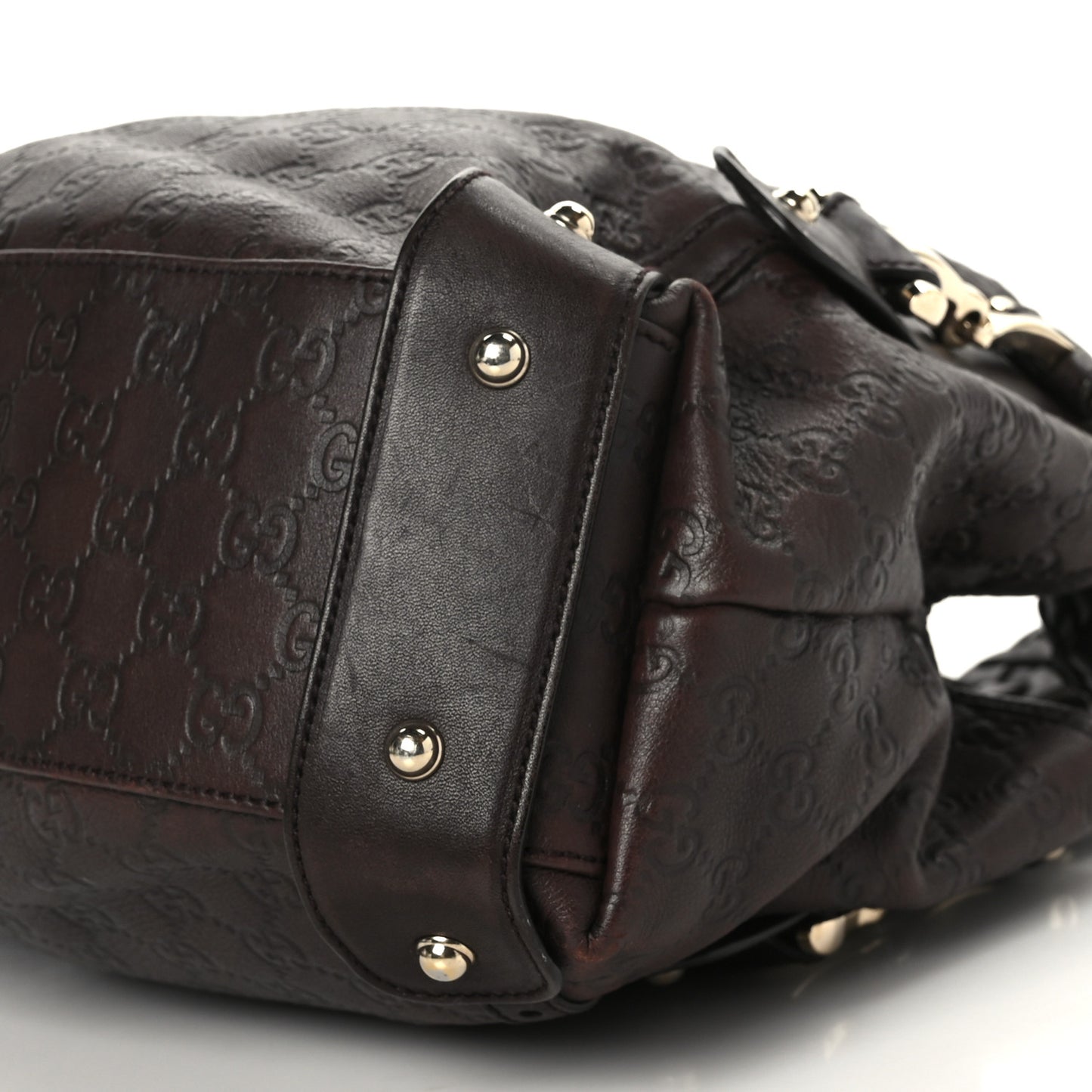 Guccissima Small Pelham Shoulder Bag Chocolate