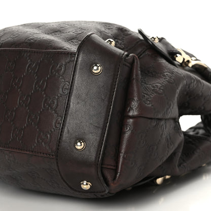 Gucci Guccissima Small Pelham Shoulder Bag Chocolate 9 of 11
