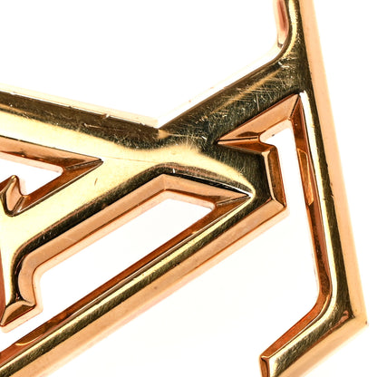 Louis Vuitton Metal LV Facettes Bag Charm Key Holder Gold 4 of 4