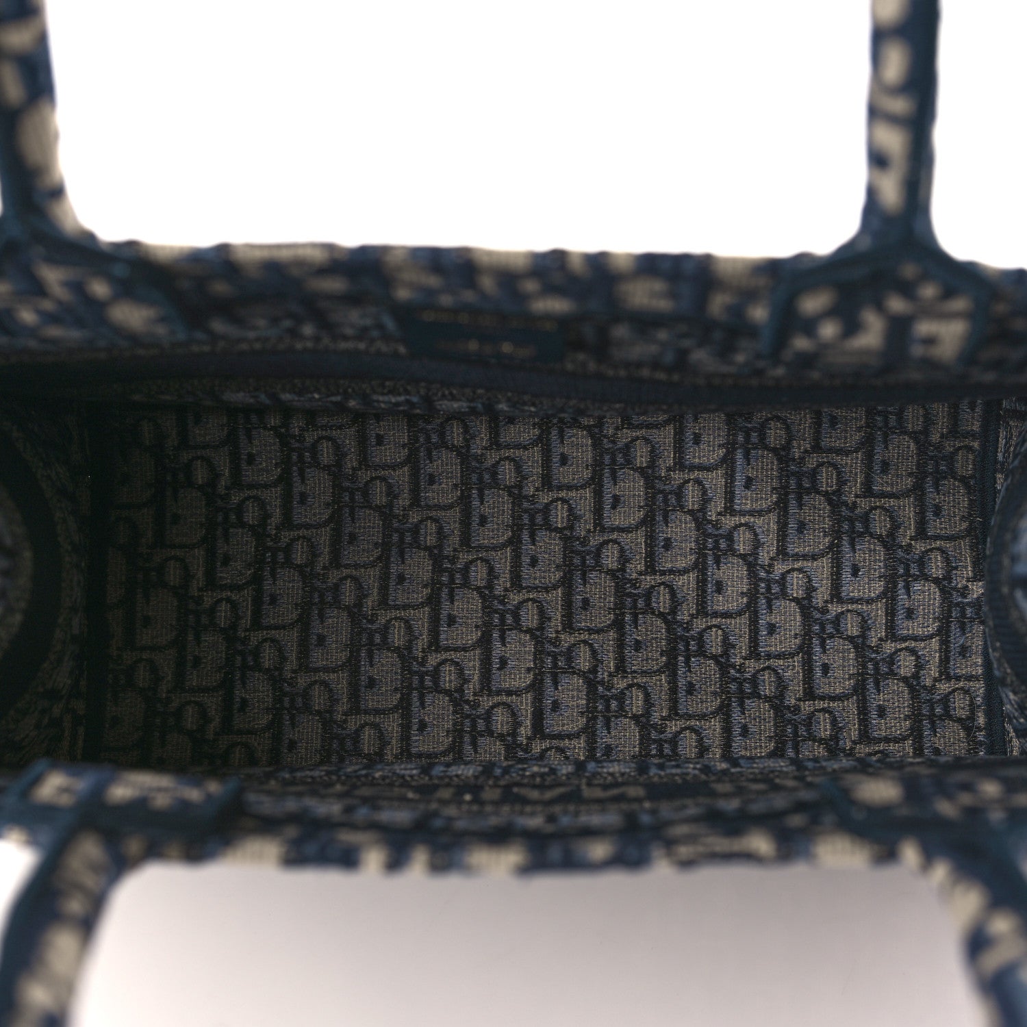 Christian Dior Oblique Medium Book Tote Blue Multicolor 5 of 9