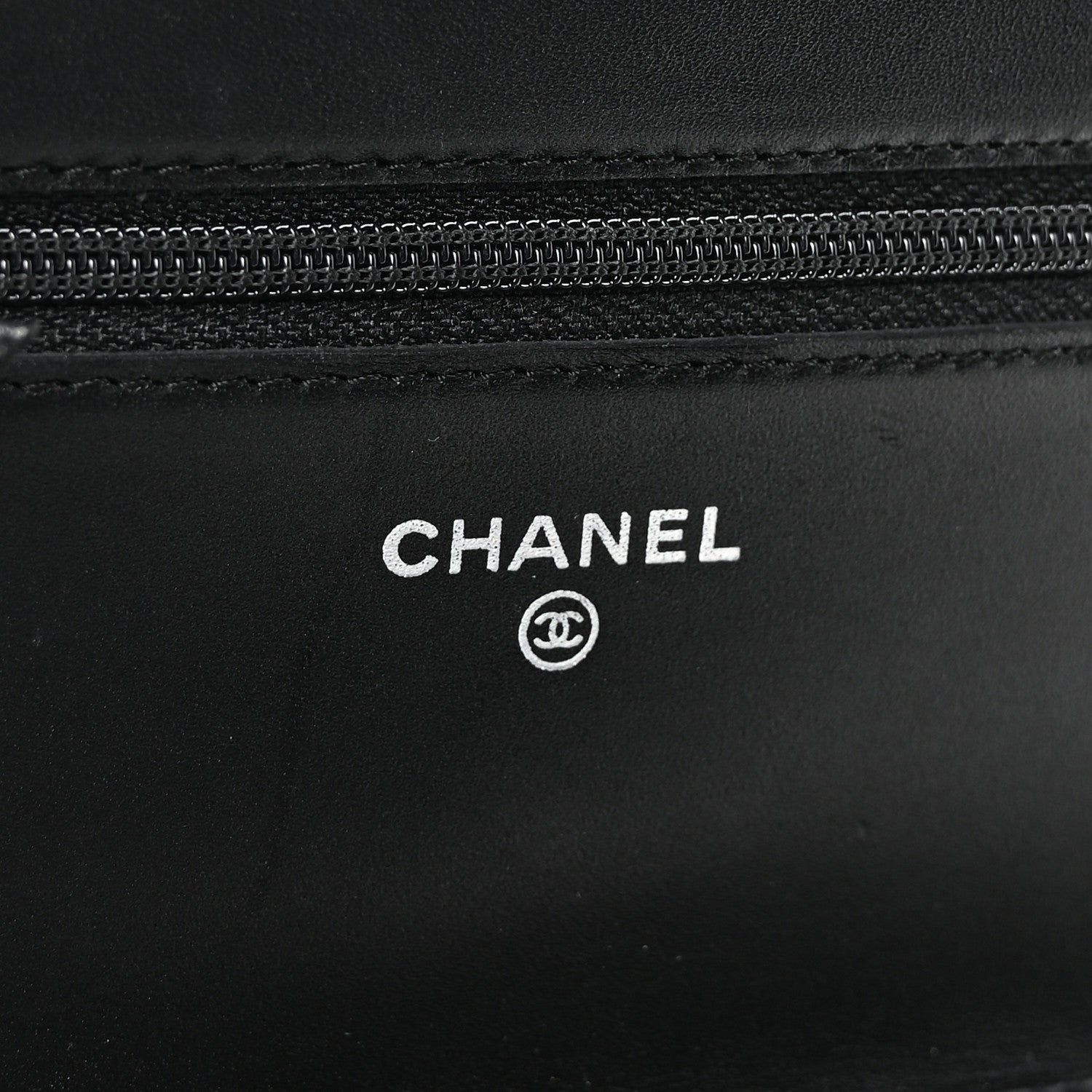 Chanel Calfskin Quilted Cambon Wallet on Chain WOC Black 6 of 12