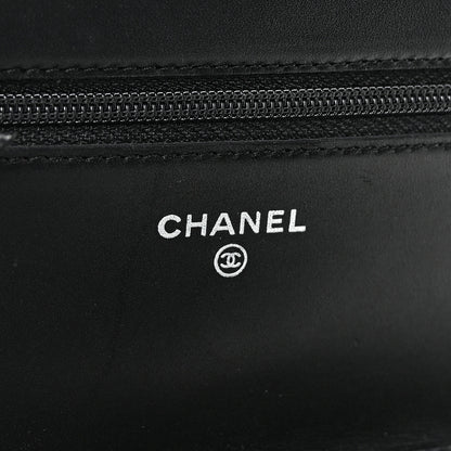 Chanel Calfskin Quilted Cambon Wallet on Chain WOC Black 6 of 12