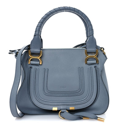 Chloe Calfskin Small Marcie Satchel Faded Blue 1 of 10