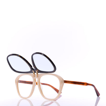 Gucci Aviator Flip Up Sunglasses GG0087S Havana 2 of 9