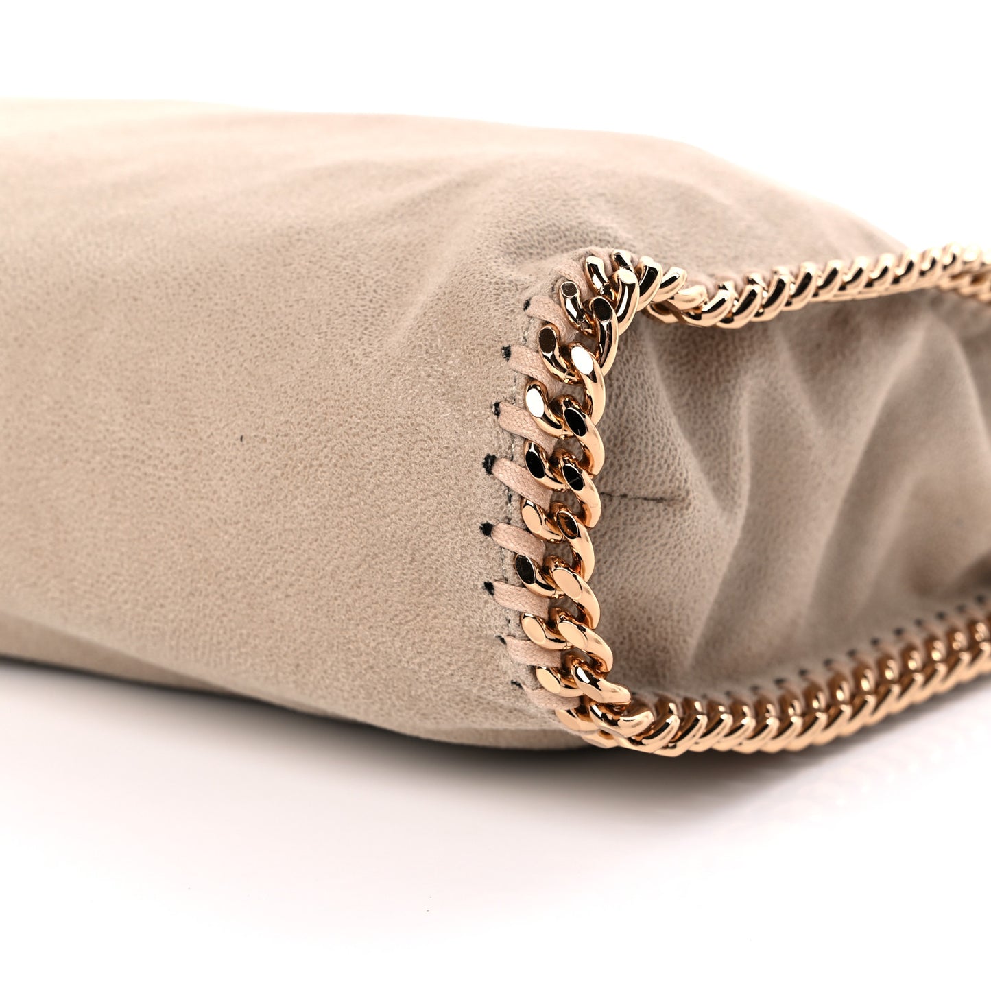 Shaggy Deer Falabella Fold Over Tote Taupe