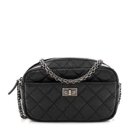 Chanel Aged Calfskin Quilted Mini Reissue Camera Case Black 1 of 9