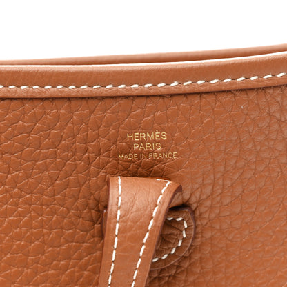 Hermes Taurillon Clemence Evelyne TPM Gold 6 of 11