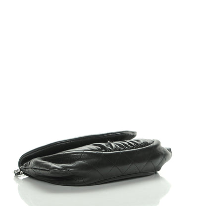 Chanel Lambskin Half Moon Wallet On Chain WOC Black 4 of 9