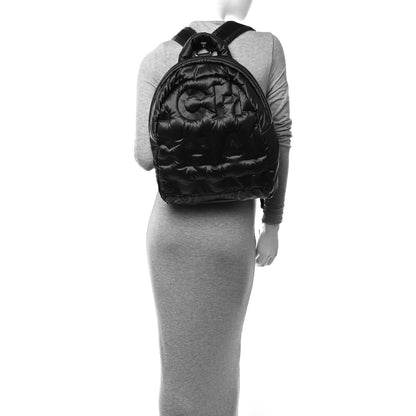 Chanel Nylon Embossed Small Doudoune Backpack Black 2 of 10