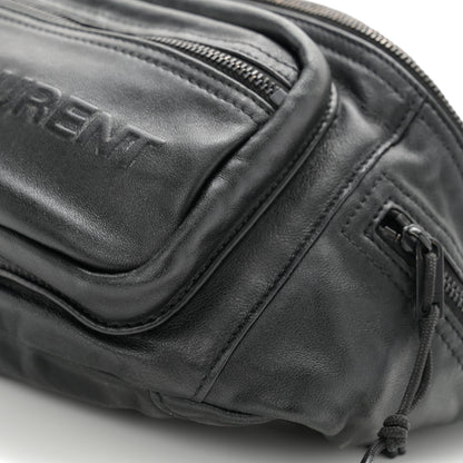 Saint Laurent Lambskin Logo Ripstop Body Belt Bag Black 11 of 11