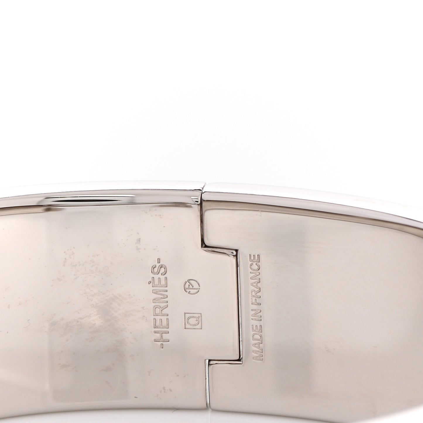 Enamel Wide Clic Clac H Bracelet GM Rose Saumon