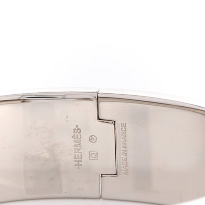 Hermes Enamel Wide Clic Clac H Bracelet GM Rose Saumon 4 of 5