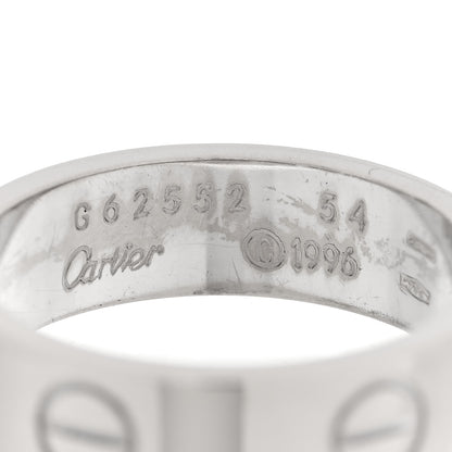 Cartier 18K White Gold 5.5mm LOVE Ring 54 7 4 of 4