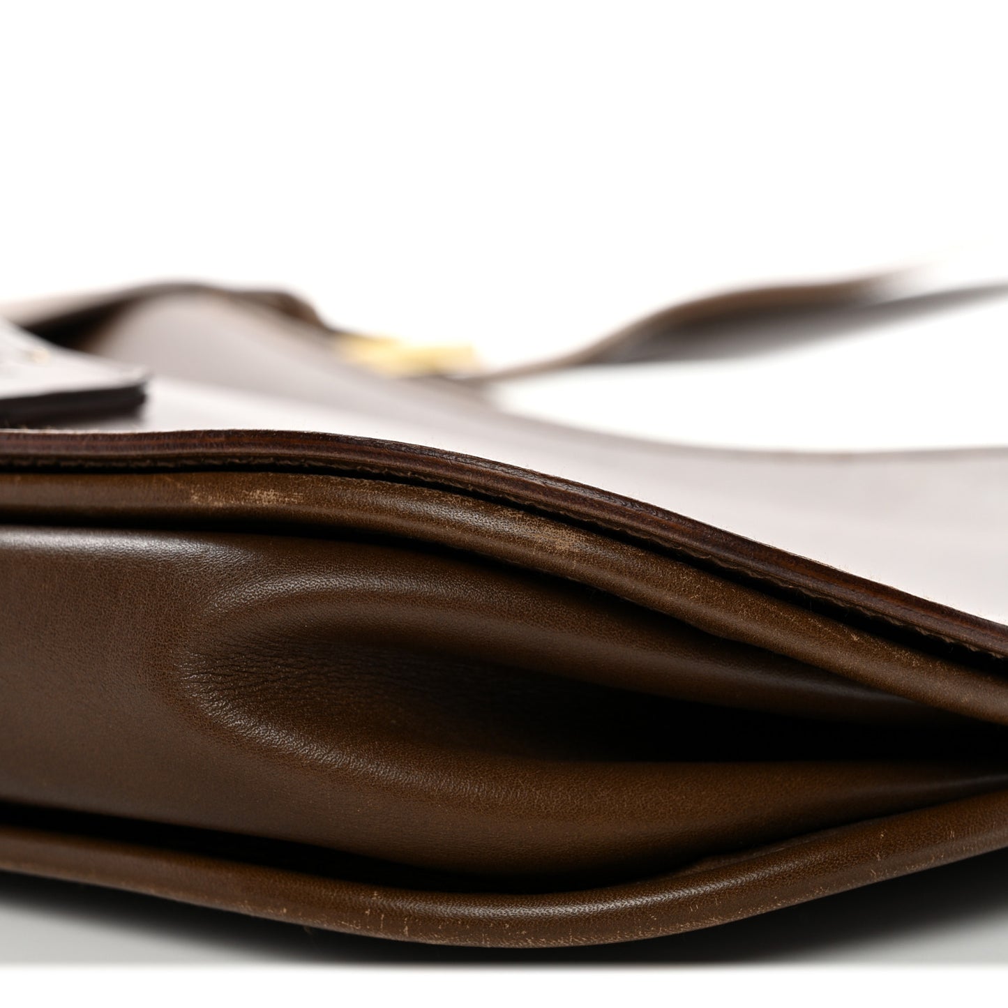 Calfskin Hobo Bag Brown
