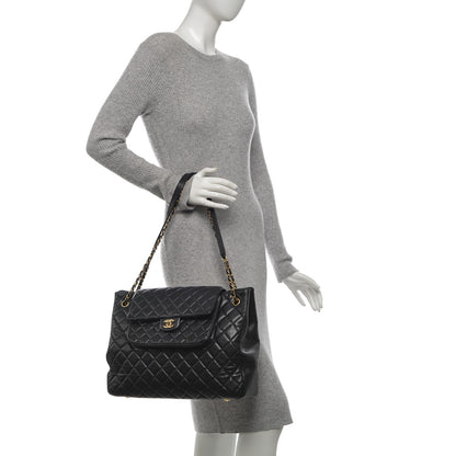 Chanel Caviar Quilted Flap Tote Black 2 of 7