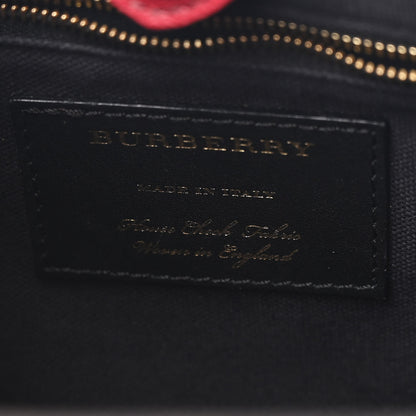 Burberry Derby Calfskin House Check Medium Banner Tote Russet Red 7 of 16