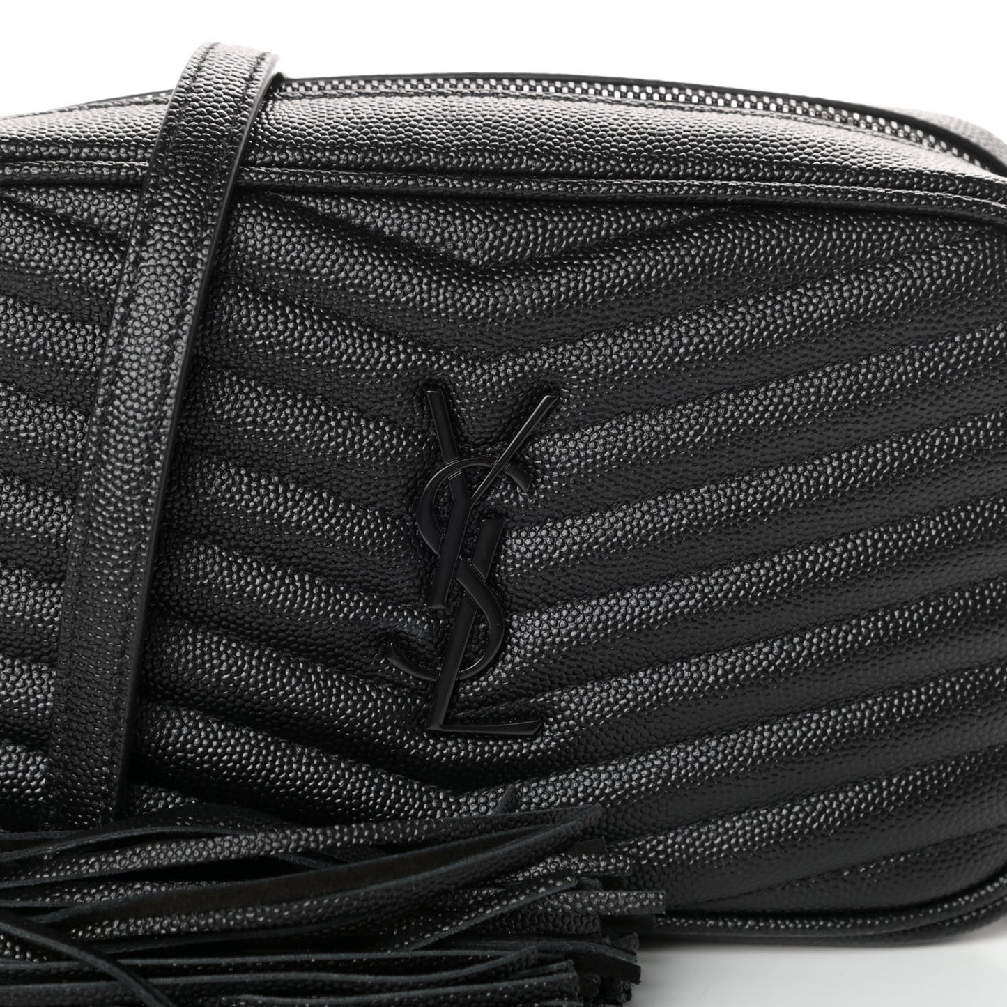 Grain De Poudre Matelasse Monogram Mini Lou Camera Bag Black