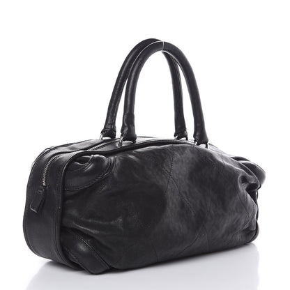Chanel Calfskin Stitched Bowler Black 3 of 10