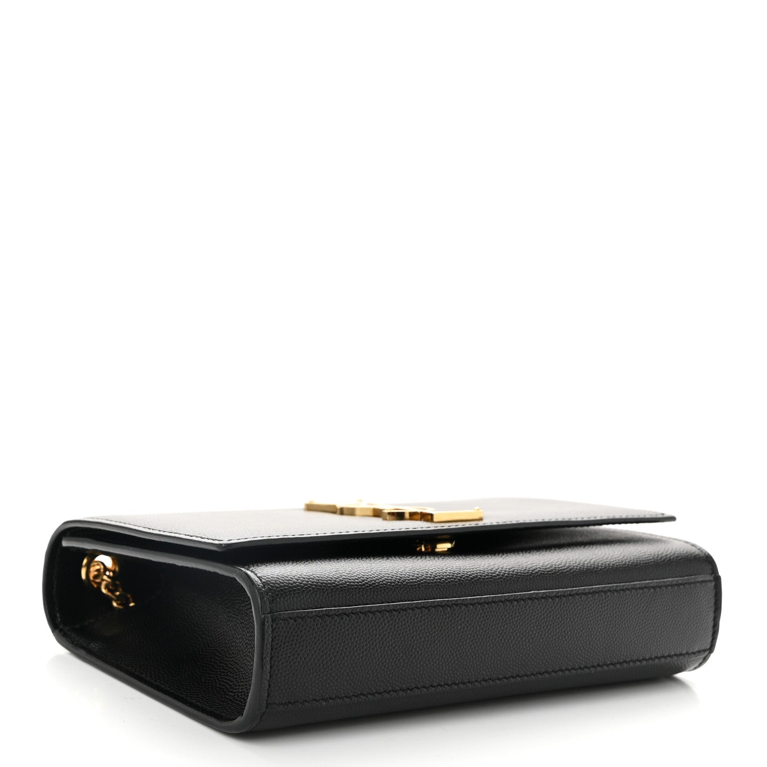 Saint Laurent Grain De Poudre Small Monogram Kate Satchel Black 4 of 11