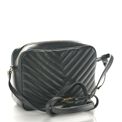 Saint Laurent Calfskin Matelasse Monogram Lou Camera Bag Storm 2 of 10
