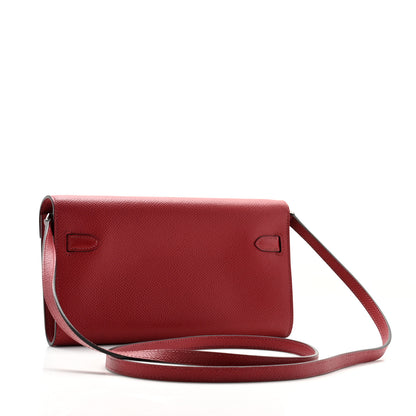 Hermes Epsom Kelly Wallet To Go Rouge Grenat 3 of 11