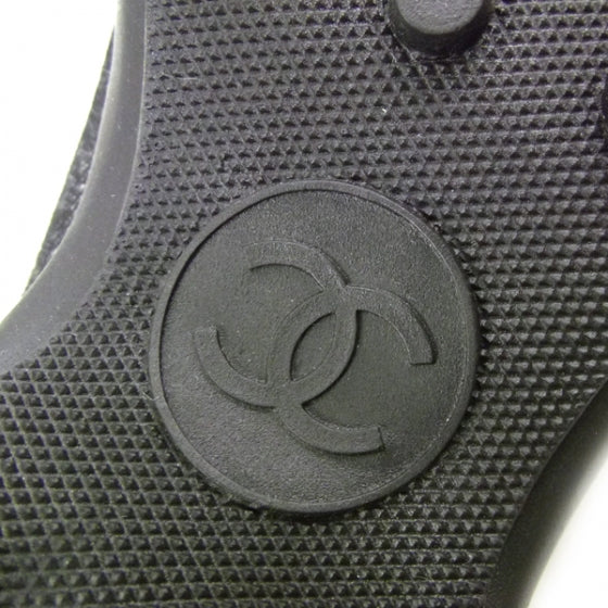 Leather Denim Slides 8