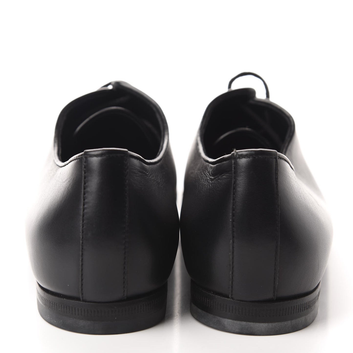 Calfskin Studded Lace Up Oxford 36 Black