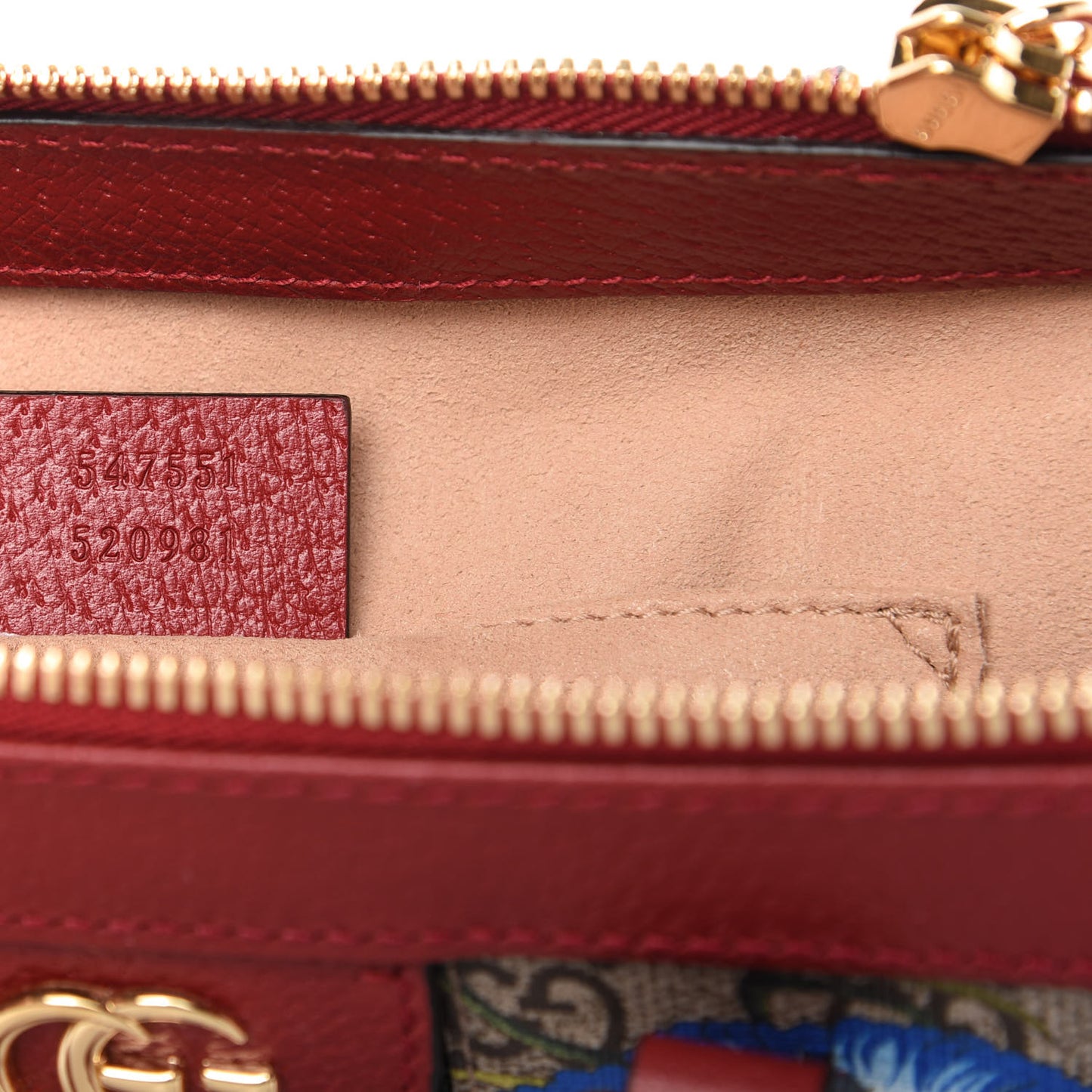 GG Supreme Monogram Flora Web Small Ophidia Tote Bag Red