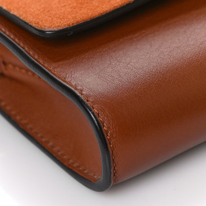 Chloe Suede Calfskin Mini Faye Shoulder Bag Tobacco 7 of 10