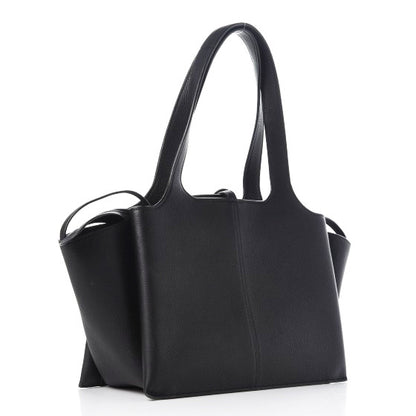Celine Baby Grained Calfskin Small Tri-Fold Bag Black 3 of 11