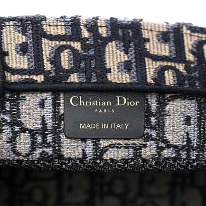 Christian Dior Oblique Small Book Tote Blue Multicolor 6 of 10