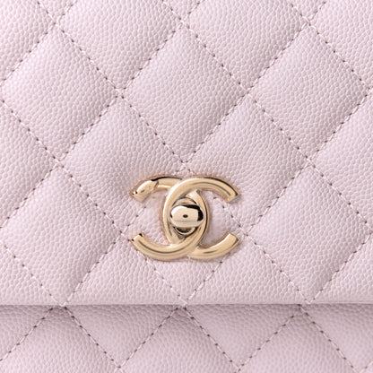 Chanel Caviar Quilted Mini Coco Handle Flap Lilas Lilac 8 of 11
