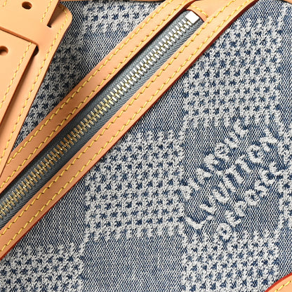 Louis Vuitton Damier Denim 3D Chess Messenger Bleu 7 of 9