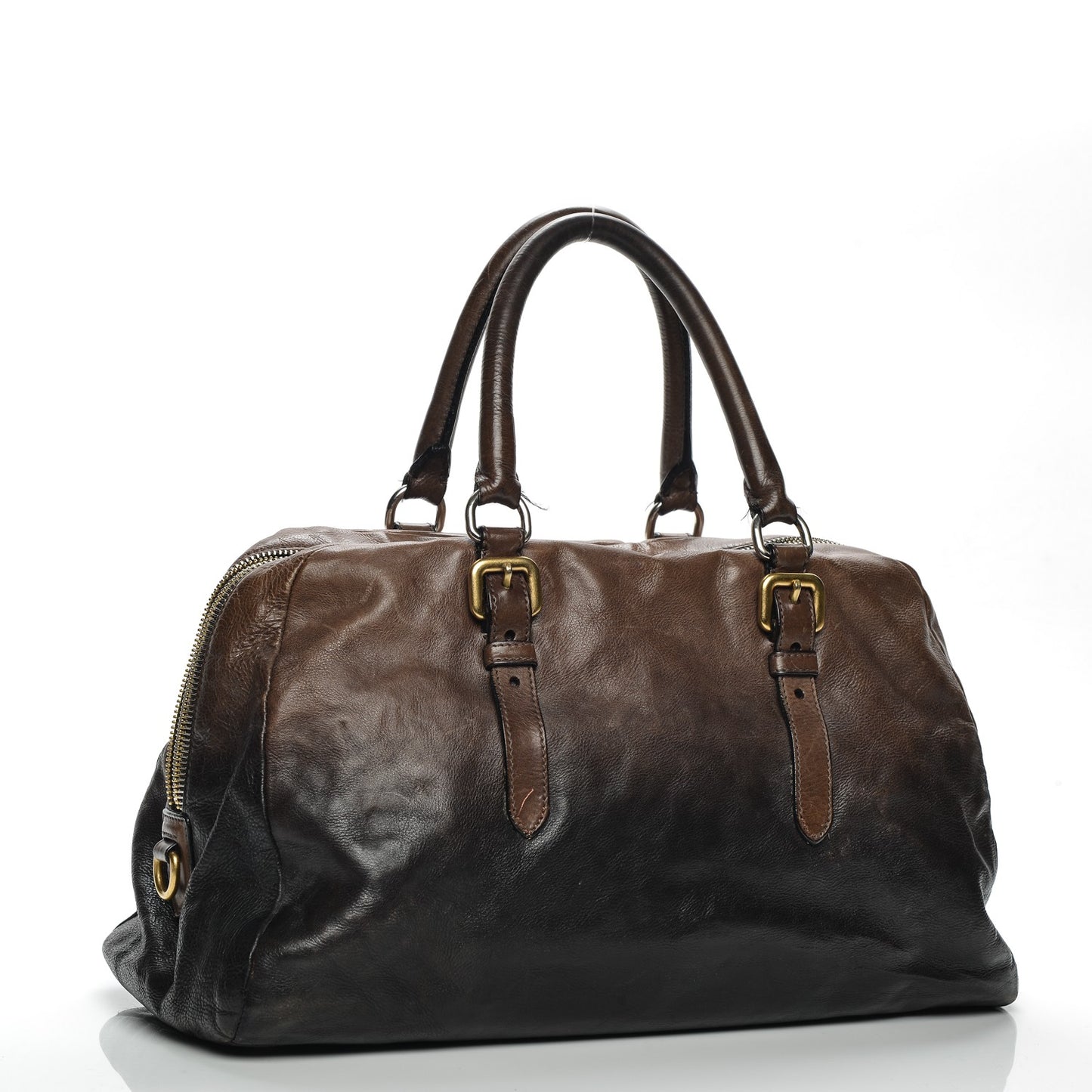 Glace Calf Bowler Bag Militare