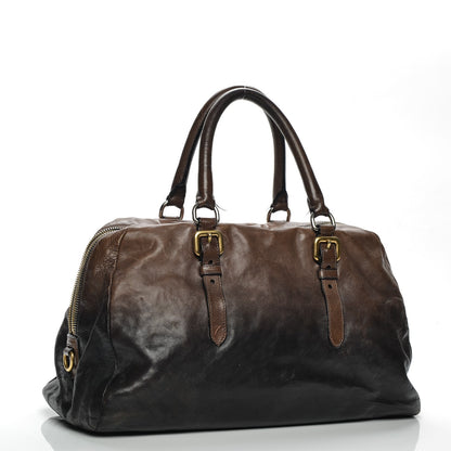 Prada Glace Calf Bowler Bag Militare 3 of 10