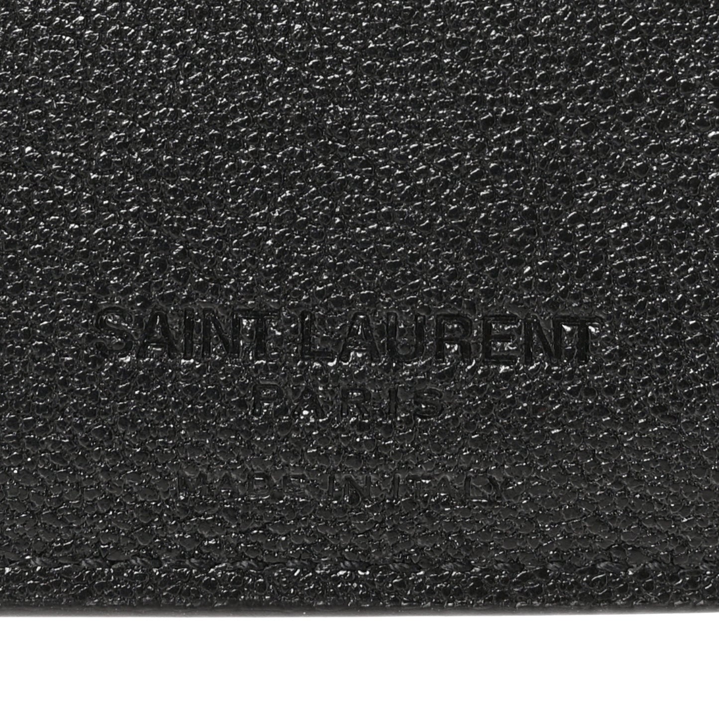 Calfskin Leopard Print East West Wallet Natural Black