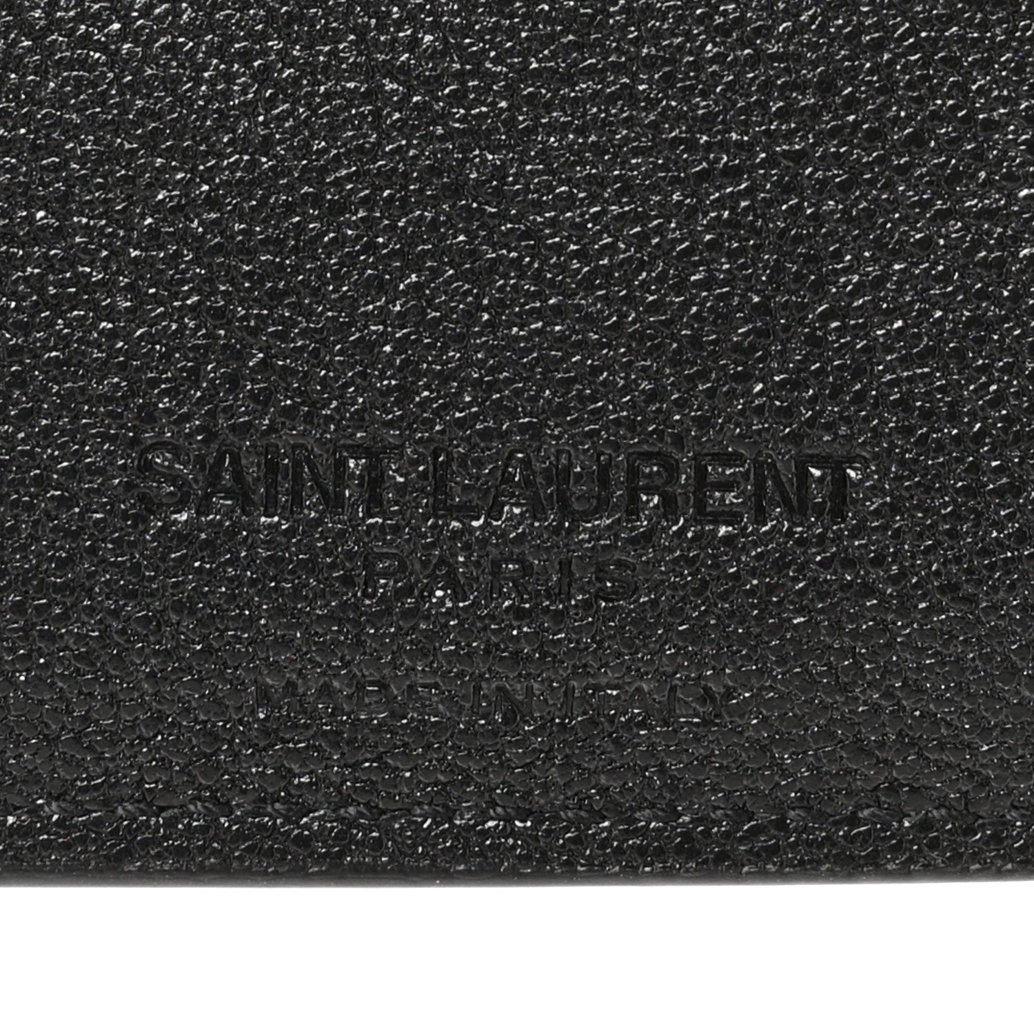 Saint Laurent Calfskin Leopard Print East West Wallet Natural Black 5 of 6