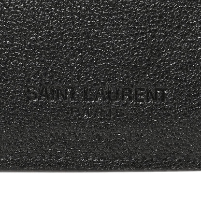 Saint Laurent Calfskin Leopard Print East West Wallet Natural Black 5 of 6